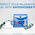 Vicks, VapoShower Plus, Shower Steamers, Eucalyptus Shower Steamer & Menthol Scent, Clean Dissolving Vapor Shower Tablets, Aromatherapy Shower Steamer & Shower Bombs, 12 count