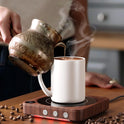 Mug Warmer - 36W Coffee Mug Warmer for Desk with Temperature Display, 2-12Hrs Auto Shut Off, Smart Candle Warmer - Ideal Coffee Gifts Accessories Keep Beverages Coffee Warmer (Wood) (Wood)