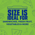 Ziploc XL Sandwich and Snack Bags with EasyGuide Texture, Plastic Storage Bags with Grip 'n Seal Technology, 90 Bags Total