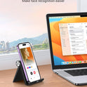 UGREEN Cell Phone Stand Holder for Desk Adjustable Compatible with iPhone 13 12 Pro Max 11 SE XS XR 8 Plus 6 7 Galaxy Note20 S20 S10 S9 S8 Foldable Black