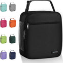 Lunch box Lunch bag for men women Insulated Lunchbox Lunch bags for Work Picnic Travel (Black)