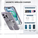 Magnetic Wireless Charger 15W Fast Mag Safe Charger for Cell iPhone 17 Pro Max/17 Pro/17 Air/17/16/15/14/13/12 Series 2 Pack Charging Pad for AirPods 3/2/Pro 2/Pro Mag-Safe Original Replacement