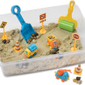 Creativity for Kids Sensory Bin: Construction Zone Playset - Preschool Learning Activities, Excavator Toys for Boys Ages 3-5+, Outdoor Toys and Gifts for Kids