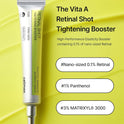 celimax The Vita A Retinal Shot Tightening Booster | 0.1% Retinal, 3% Matryxyl, High-Strength Retinoid for Anti-Aging, Pore Minimizer, Wrinkles & Fine Lines, Firmer Skin, 15ml