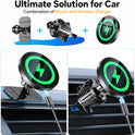 Coolpow for Magsafe Car Mount Charger【100% Stable】 15W Magsafe Car Charger Magnetic Phone Holders for Your Car Accessories for Women Men car Phone Holder Wireless Car Charger for iPhone