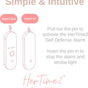 Personal Safety Alarm – Travel Safe Waterproof – Gift for Women College Girls – Self Defense Keychain – Extra Loud Siren – Strobe Light – Cute Key Chains Protection (Rose Gold)