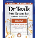 Dr Teal's Epsom Salt Magnesium Soak, Soothe & Comfort with Oat Milk & Argan Oil, 3 lbs
