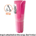 1/2 Inch Extra Thick Exercise Yoga Mat with Carrying Strap, Cushioned Support, for Fitness and Gym Workouts