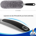 MR.SIGA Lint Free Microfiber Duster, Washable Duster for Household Cleaning Gray