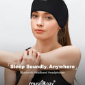 MUSICOZY Sleep Headphones Bluetooth 5.4 Headband, Sports Wireless Earphones Sweat Resistant Earbuds Sleeping Headphone with Ultra-Thin HD Stereo Speaker for Workout Running Cool Gadgets Unique Gifts
