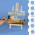 ESRICH Canvas Boards for Painting, 5 Pack Canvases for Painting 8x10 Cotton Primed Acid Free Blank Canvas Panels for Oil Paint, Watercolor, Acrylic Paint, Gouache and Tempera