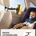Lamicall Car Headrest Tablet Holder - [3 in 1 Extension Arm] Adjustable Tablet Car Mount for Back Seat, Road Trip Essentials for Kids, for 4.7-11" Device Like iPad Pro, Air, Mini, Galaxy, Fire, Black