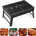 Barbecue Grill, Charcoal Grill Folding Portable Lightweight Barbecue Grill Tools for Outdoor Grilling Cooking Camping Hiking Picnics Tailgating Backpacking Party (Medium)