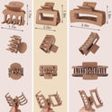3 Styles Hair Clips for Women Small Medium Big Claw Clips for Thin Thick Hair 12 Pcs Hair Claw Clips Hair Clips Combination Hair Accessories for Women (Brown)