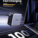 UGREEN Nexode 100W GaN USB C Charger, 4-Port Compact Foldable Fast Laptop Charger Power Adapter for MacBook Pro/Air, iPad Pro, iPhone 17/16/15 Series, Galaxy S25/S24, Pixel 10/9, Steam Deck, Pixelbook