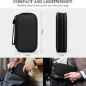 FYY Electronic Organizer, Travel Cable Organizer Bag Pouch Electronic Accessories Carry Case Portable Waterproof Double Layers All-in-One Storage Bag for Cable, Cord, Charger, Phone, Earphone Coffee