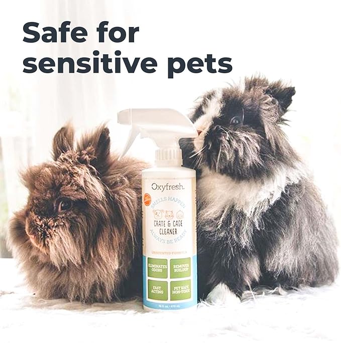 Oxyfresh Premium Crate & Cage Cleaner – Professional Dog Crate & Small Animal & Bird Cage Odor Eliminator – Quickly Cleans, Removes Poop & Deodorizes Pet Odors – Safe & Bleach Free - Cart Shape