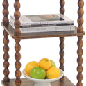 Side Table, Small End Table with Storage Shelf, Modern Bedside Table Night Stand for Living Room, Bedroom, Office and Small Spaces (Rustic Brown)