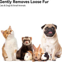 aumuca Cat Brush with Release Button, Cat Brushes for Indoor Cats Shedding, Cat Brush for Long or Short Haired Cats, Cat Grooming Brush Cat Comb for Kitten Rabbit Massage Removes Loose Fur
