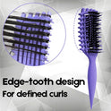 Curly Hair Brush Candybrush Curl Defining Brush for Detangling Shaping and Defining Curls for Women, Men, Wet & Dry Hair (Purple)