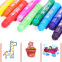 TBC The Best Crafts Paint Sticks,12 Classic Colors, Washable, Non-toxic, Tempera Paint Sticks for Kids and Students