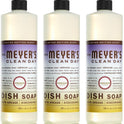 MRS. MEYER'S CLEAN DAY Liquid Dish Soap, Biodegradable Formula, Compassion Flower, 16 fl. oz - Pack of 3