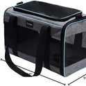 Vceoa 17.5x11x11 Inches Cat, Dog Carrier for Pets Up to 16 Lbs, Soft-Sided Cat Bag Animal Carriers Travel Puppy Carry As a Toy of Fabric Pet Home