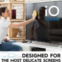 Screen Cleaner Spray (16oz - 473ml) – Best Large Cleaning Kit for LCD LED OLED TV, Smartphone, iPad, Laptop, Touchscreen, Computer Monitor, Electronic Devices, Microfiber Cloth Wipes and 2 Nozzles