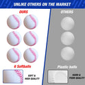 3-in-1 Baseball Set for Kids 3-5 - Tee Ball Stand, Hanging Tee, Ball Launcher and 6 Softballs - Adjustable Height, Indoor/Outdoor Sport Gifts for Boys Girls, Blue