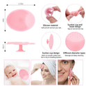 Silicone Face Scrubber, 2pcs Exfoliating Lip Brush, 2pcs Cleansing Brush,2pcs Face Mask Brush Exfoliator Blackhead Skin Care Tool