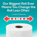 Angel Soft Toilet Paper, 6 Super Mega Rolls = 36 Regular Rolls, Soft and Strong Toilet Tissue