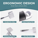 KITEXPERT Meat Tenderizer Hammer with Comfortable-Grip Handle, Dual-side Mallet for Kitchen, Heavy Duty Pounder For Tenderizing Steak, Beef and Fish