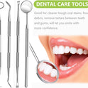 Dental Tools, Professional Teeth Cleaning Oral Care Hygiene Kit, Stainless Steel Dental Pick Tooth Scraper Tartar Plaque Remover for Dentist, Personal, Pet Use with Storage Box