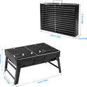 Uten Charcoal Grill, BBQ Grill Folding Portable Lightweight smoker Grill, Barbecue Grill Small desk Tabletop Outdoor Grill for Camping Picnics Garden Beach Party 17''x11.6''x 2.6''