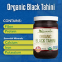 Kevala Organic Black Tahini - Double Size Gluten Free Black Sesame Paste for Cooking and Baking at Home, Source of Calcium and Dietary Fiber, For Stir-Fry Dishes and Making Dark Organic Hummus, 32 oz