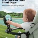Gaiatop Mini Portable Stroller Fan, Battery Operated Small Clip on, Detachable 3 Speed Rechargeable, 360° Rotate Flexible Tripod Better Cooling for Car Seat Crib Treadmill Travel Black