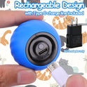 Interactive Cat Toy Ball - Speedy Cat Toys for Indoor Cats with Feather Tails for Chasing, Moving Stimulation Smart Cat Toy for Enrichment, Motion Activated Automatic Rolling Toys to Keep Them Busy