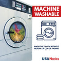USANOOKS Microfiber Cleaning Cloth Grey - 12 Pcs (12.5"x12.5") - High Performance - 1200 Washes, Ultra Absorbent Microfiber Towel Weave Grime & Liquid for Streak-Free Mirror Shine - Car Washing Cloth