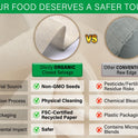 Organic Cheese Cloths, GOTS Certified, Grade 100, 36x36Inch, Reusable Cheese Cloth with Closed Edges Fabric Fine Mesh Cloth, Unbleached Cotton Muslin Cheesecloth for Straining,Cooking,Crafts - 9 Sq.Ft