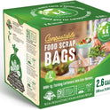 UNNI Compostable Trash Bags, 2.6 Gallon / 9.84 Liter, 100 Count, Extra Thick 0.71 Mil Small Kitchen Food Scrap Bin Liners, Certified by BPI, CMA & OK compost HOME, Meets the ASTM D6400 Standard