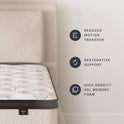 Signature Design by Ashley Queen Size Chime 12 Inch Medium Firm Hybrid Mattress with Cooling Gel Memory Foam for Pressure Relief, Fiberglass Free, Mattress In A Box