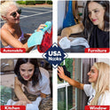 USANOOKS Microfiber Cleaning Cloth Grey - 12 Pcs (12.5"x12.5") - High Performance - 1200 Washes, Ultra Absorbent Microfiber Towel Weave Grime & Liquid for Streak-Free Mirror Shine - Car Washing Cloth