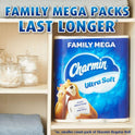 Charmin Ultra Soft Cushiony Touch Toilet Paper, 18 Family Mega Rolls = 90 Regular Rolls