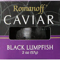 Romanoff Caviar Black Lumpfish, 2 oz, Whole
