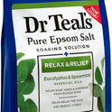 Dr Teal's Epsom Salt Magnesium Soak, Relax & Relief with Eucalyptus & Spearmint Essential Oils, 3 lbs