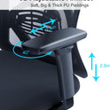 Ticova Ergonomic Office Chair - High Back Desk Chair with Adjustable Lumbar Support, Headrest & 3D Armrest