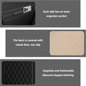 Upgraded Car Center Console Cover,Microfiber Leather Car Armrest Cover Cushion with 2 Storage Bags,Car Armrest Storage Box Interior Accessories for Most Vehicles (Black)