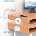 Cruise Essentials 2025,One Beat Travel Power Strip with USB C,Flat Plug Extension Cord with 3 Outlets 4 USB Ports(2 USB C),5 ft Desk Wall Outlet Extender,Non Surge Protector for Cruise,Dorm Room,ETL