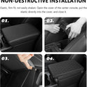 Upgraded Car Center Console Cover,Microfiber Leather Car Armrest Cover Cushion with 2 Storage Bags,Car Armrest Storage Box Interior Accessories for Most Vehicles (Black)