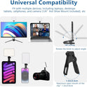 ALTSON 60 LED Portable Selfie Light Video Conference Lighting with Clip & Camera Tripod Adapter Rechargeable 2200mAh CRI 97+, 3 Light Modes for Phone iPhone Webcam Laptop Photo Makeup